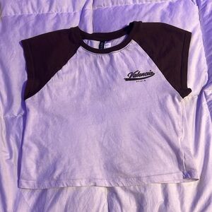 Valencia Spain cropped t shirt